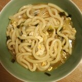 玉ねぎとねぎ入り☆　卵とじうどん